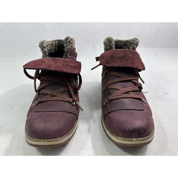 Merrell Eventyr Bluff Waterproof Burgundy Hiking Boots Women’s 8.5 - Picture 2 of 8